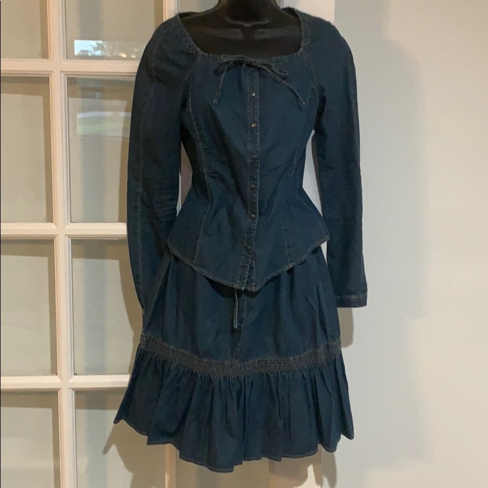 Kenneth Cole 1 piece jean outfit